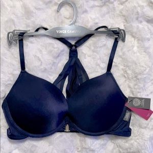 Navy Blue Vince Camuto Push up Bra